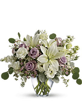 White, Mixed Bouquets, Lovely Luxe Bouquet,  Flower Delivery By Teleflora