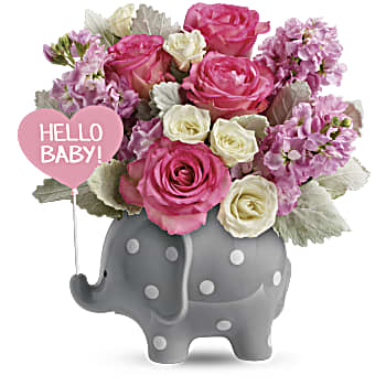 Teleflora's Hello Sweet Baby - Pink