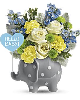 Hello Sweet Baby de Teleflora - Ramo azul