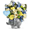 Teleflora's Hello Sweet Baby - Blue Bouquet