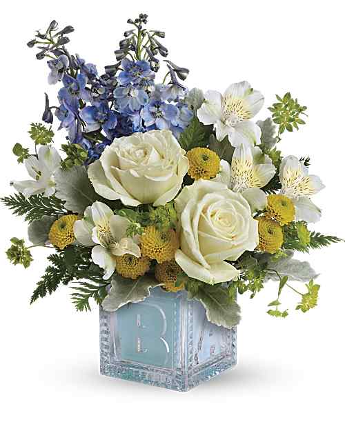 Multi-Colored | Mixed Bouquets | Welcome Little One Bouquet | Same Day Flower Delivery by Teleflora
