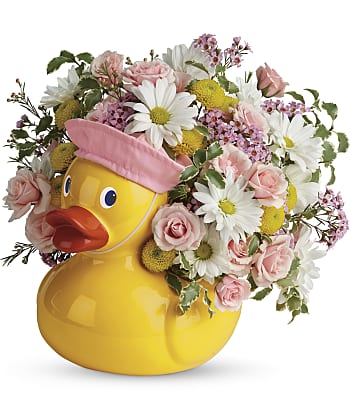 Telelfora's Sweet Little Ducky Bouquet Flowers
