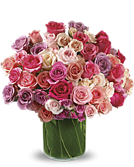 Multi-Colored , Roses , Rose Rapture Bouquet ,  Flower Delivery By Teleflora