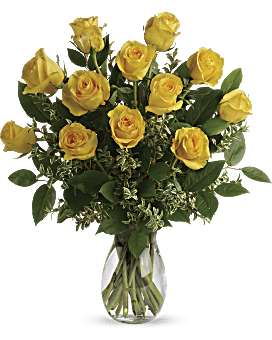 Yellow, Roses, Say Yellow Bouquet,  Flower Delivery By Teleflora