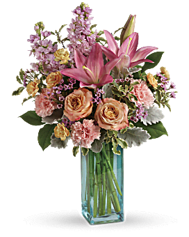 Pink, Mixed Bouquets, Pretty And Posh Bouquet,  Flower Delivery By Teleflora