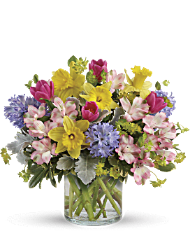 Multi-Colored , Mixed Bouquets , Springtime's Here Bouquet , Same Day Flower Delivery By Teleflora