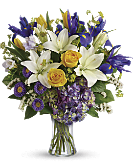 Teleflora's Floral Spring Iris Bouquet Bouquet