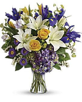 Bouquet Iris de printemps en fleurs de Teleflora