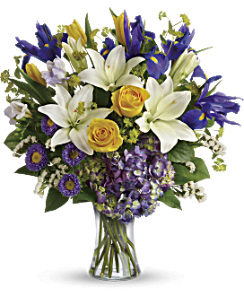 Teleflora's Floral Spring Iris Bouquet Bouquet