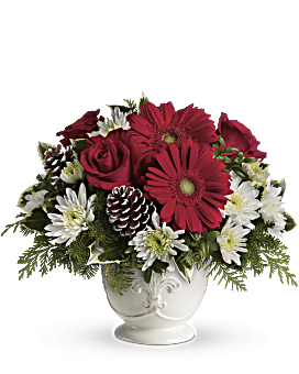 Teleflora's Simply Merry Centerpiece