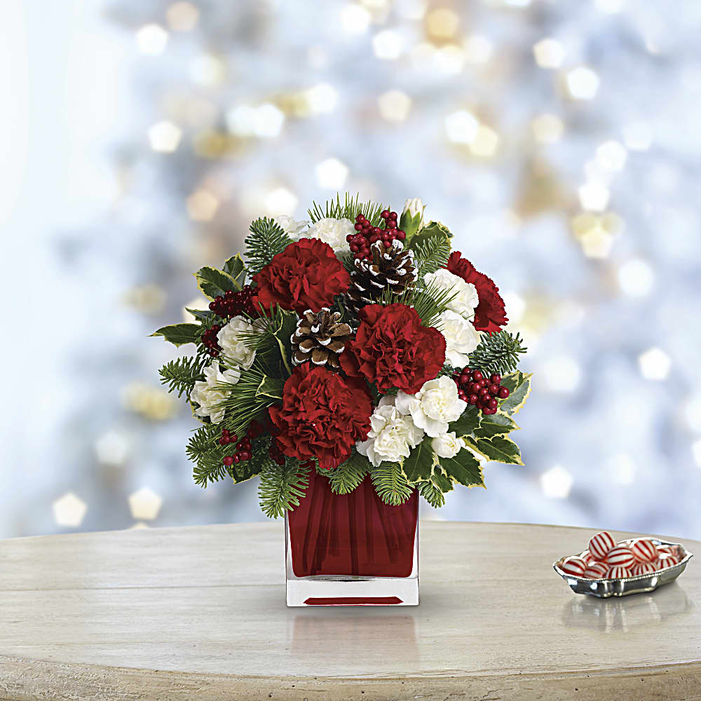 Make Merry TWR04-1 Christmas Floral Arrangement in Elkton, MD - FAIR HILL  FLORIST