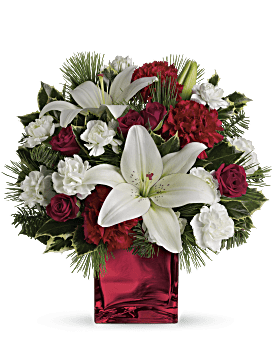 White , Mixed Bouquets , Caroling In The Snow , Flower Delivery , Teleflora Flowers Near Me