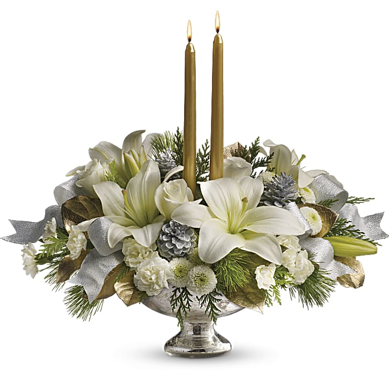 Silver And Gold Centerpiece