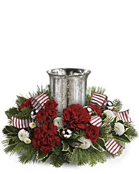 Teleflora's Holly Jolly Centerpiece  Specialty Arrangement