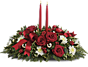 Holiday Shimmer Centerpiece Flowers