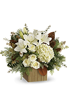 White , Mixed Bouquets , Snowy Woods Bouquet , Same Day Flower Delivery , Teleflora Flowers Near Me