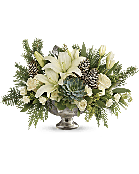 Teleflora's Winter Wilds Centerpiece Flower Arrangement