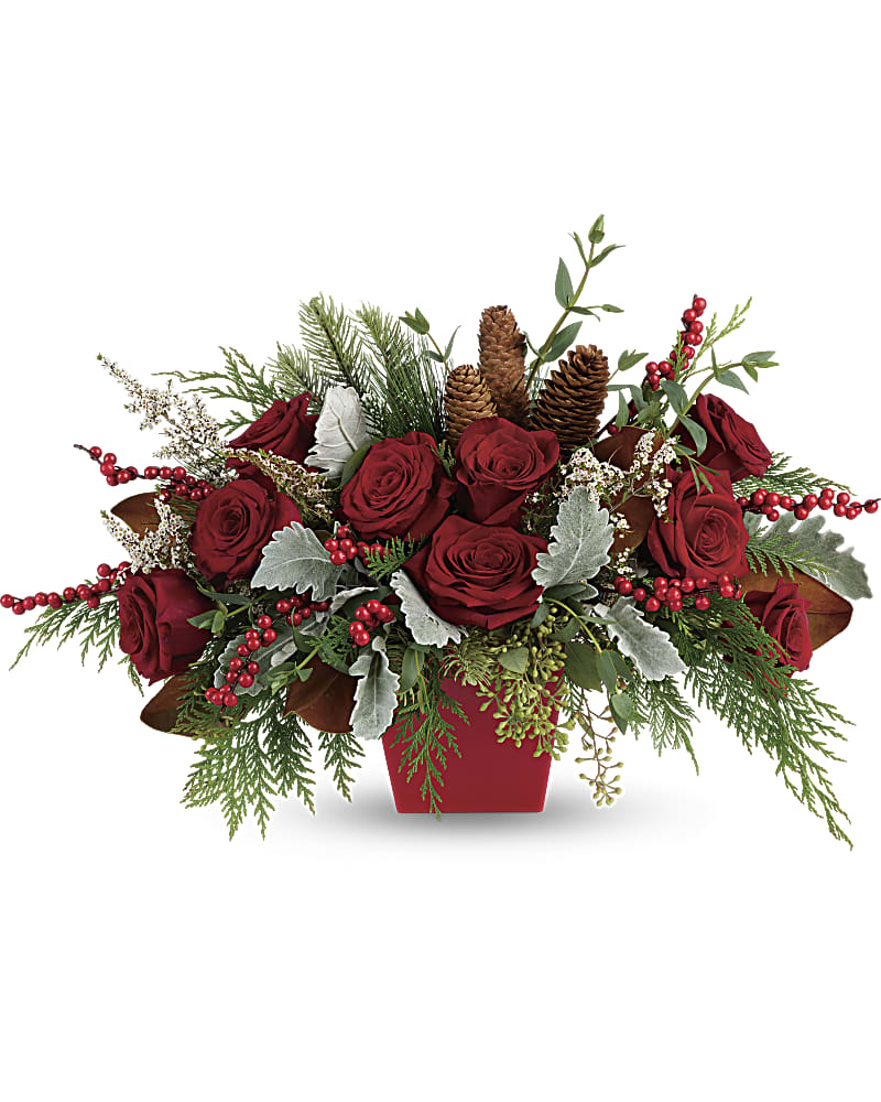 Teleflora's Bright Christmas Bouquet Corning Florist: Northside Floral