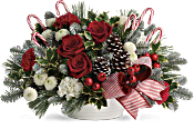 Jolly Candy Cane Bouquet Flowers
