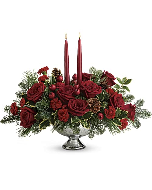 Teleflora's Shining Bright Centerpiece Bouquet - Teleflora