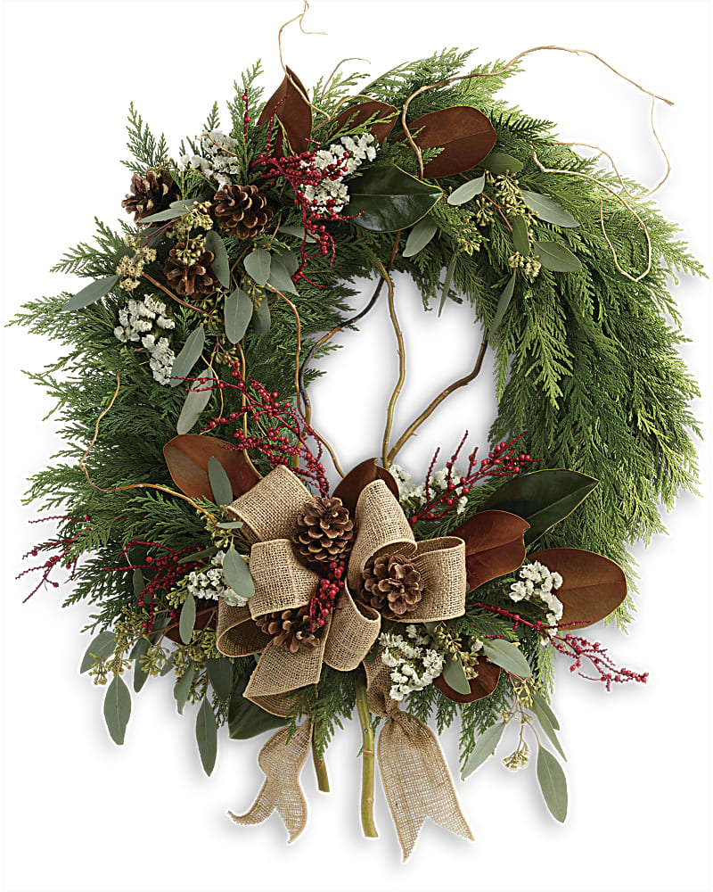 Rustic christmas deals wreath