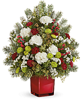 Teleflora's Radiant Winter Tree Bouquet