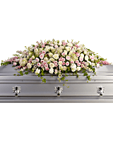 Always Adored Casket Spray Sympathy Arrangement - Teleflora